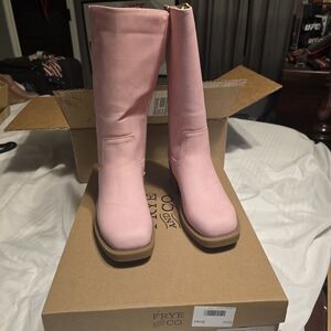 Frye & Co Women's Pink Leather Boots